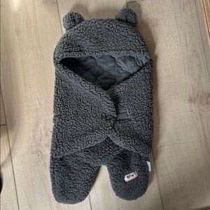 Blue Snail Baby Unisex Bubble Fleece Outerwear One Piece Bear Gray